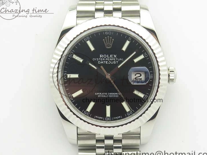 Black Markers Jubilee DateJust Edition on Best 41 REF Clone 126334 Bracelet 1:1 V2 A3235 SS Stick Dial 0927